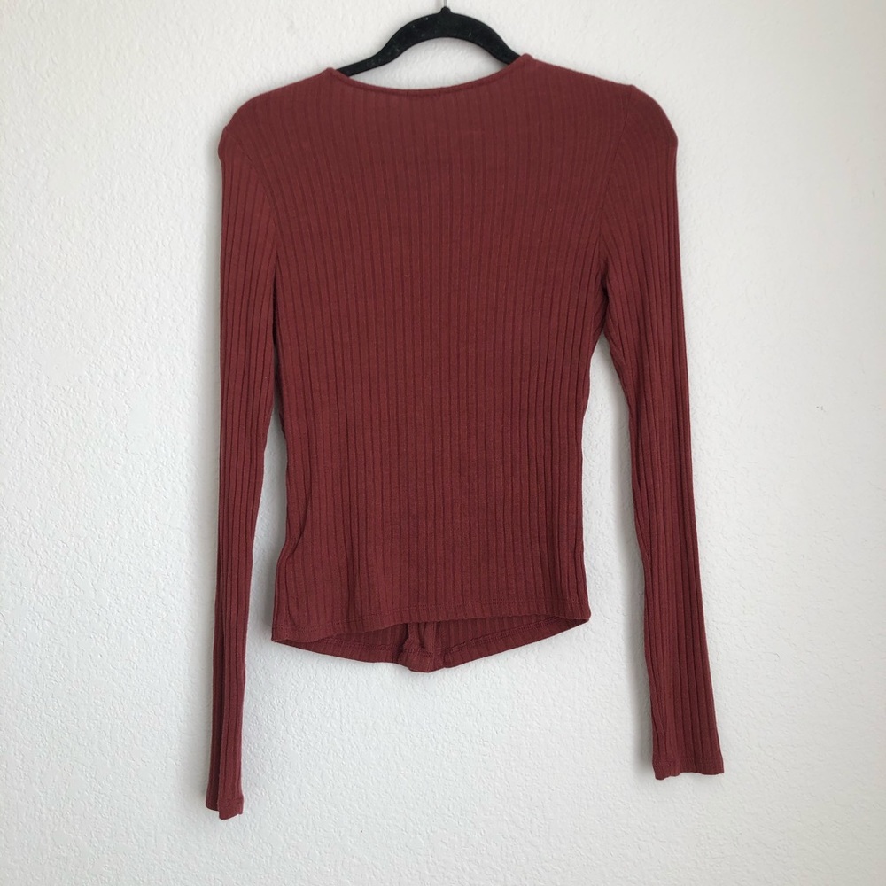 Out From Under Ribbed Button Front Cardigan - image 4